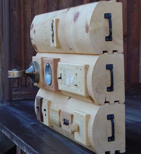 log home electrical boxes